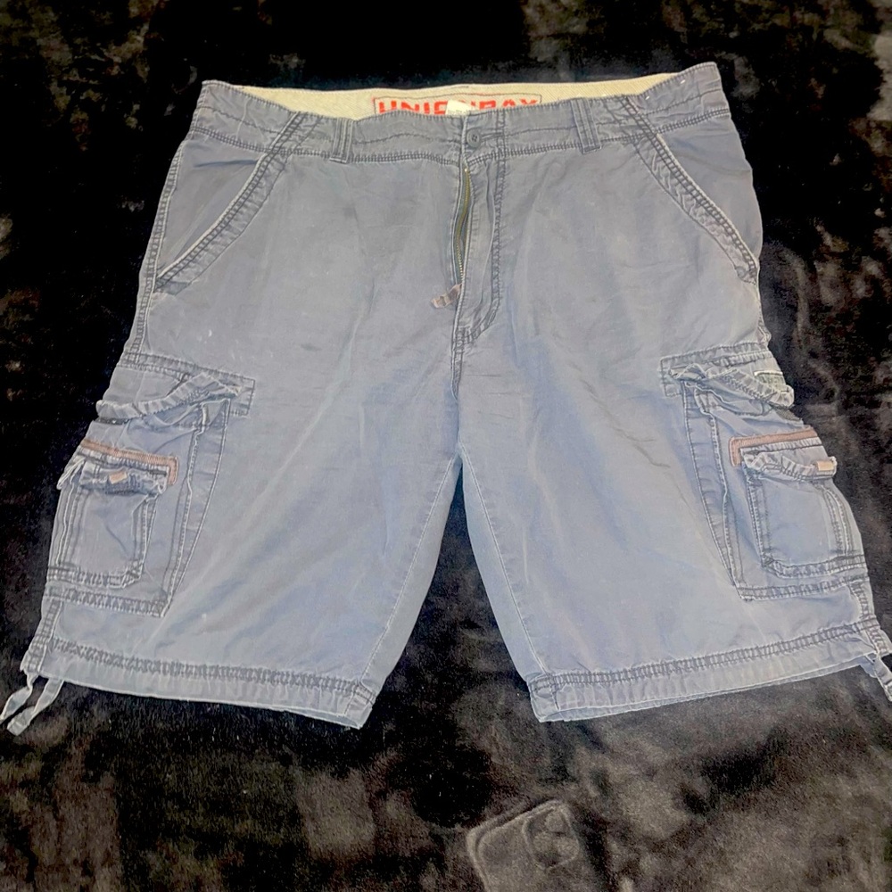 Faded Navy Cargo Short